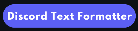 Discord Text Fromatting